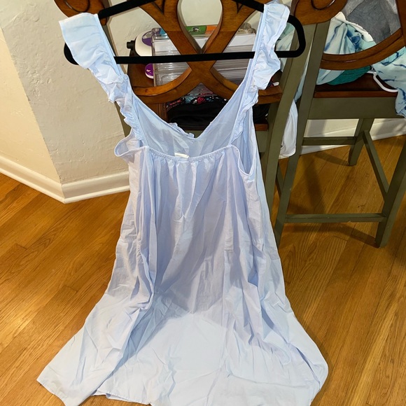 H&M Dresses Baby Blue Cotton Maxi Dress Poshmark